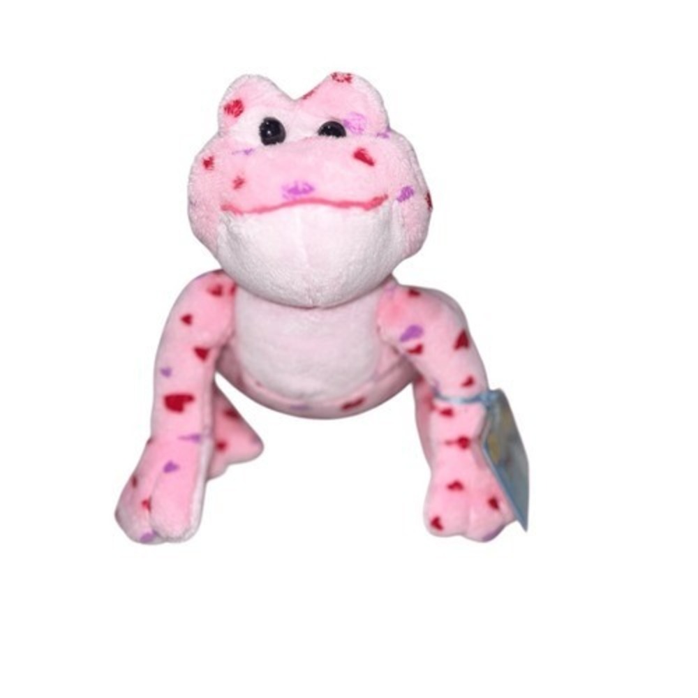 Webkinz Love Frog Plush Valentines Day 2008 NWT Unused Code Ganz Pink Purple